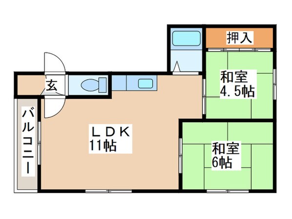 加藤ハイツの物件間取画像